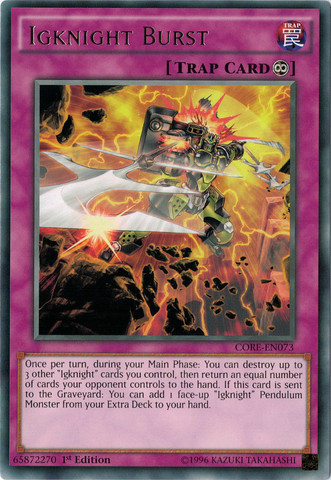 Igknight Burst [CORE-EN073] Rare 