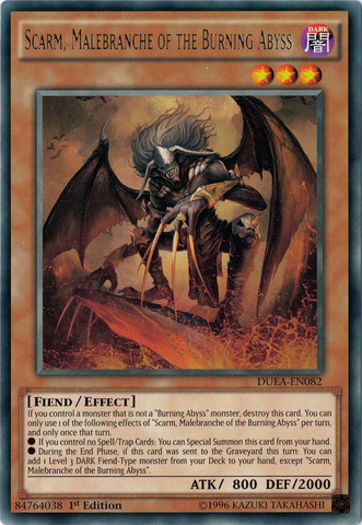 Scarm, Malebranche of the Burning Abyss [DUEA-EN082] Rare 