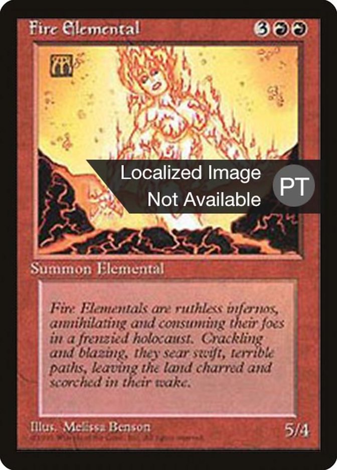 Fire Elemental [Fourth Edition (Foreign Black Border)] 