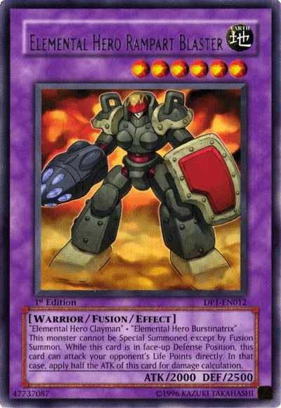 Elemental Hero Rampart Blaster [DP1-EN012] Rare 