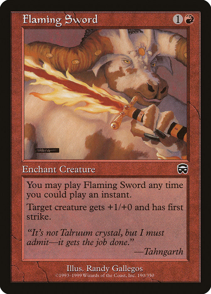 Flaming Sword [Mercadian Masques] 