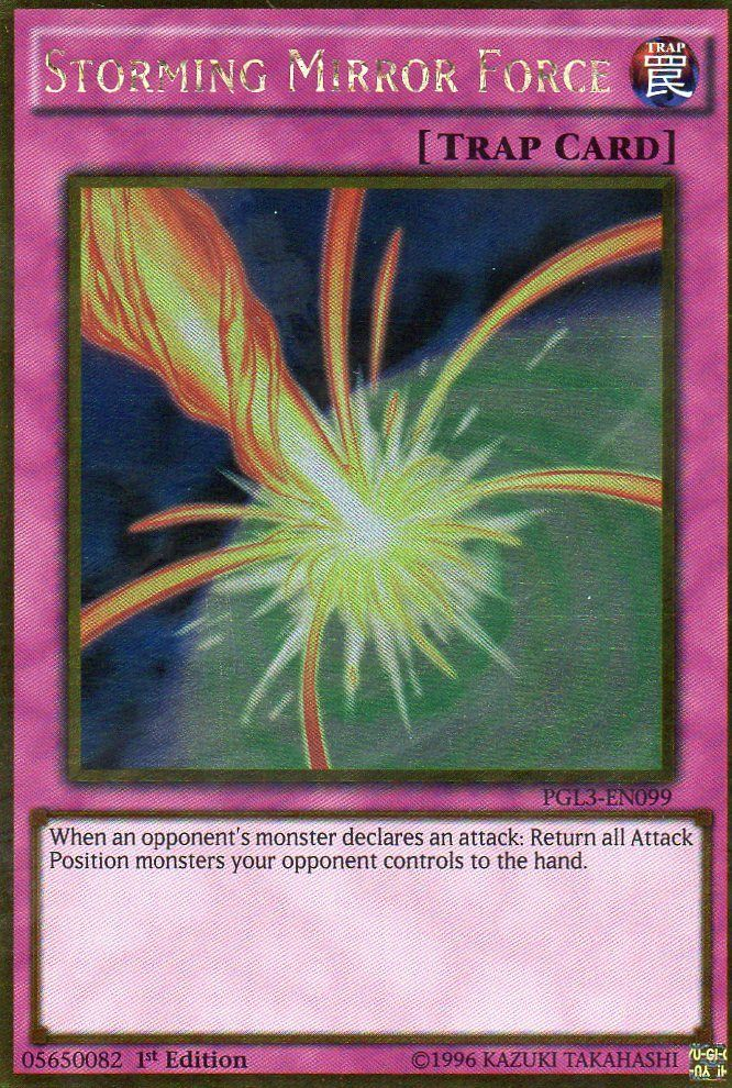 Storming Mirror Force [PGL3-EN099] Gold Rare 