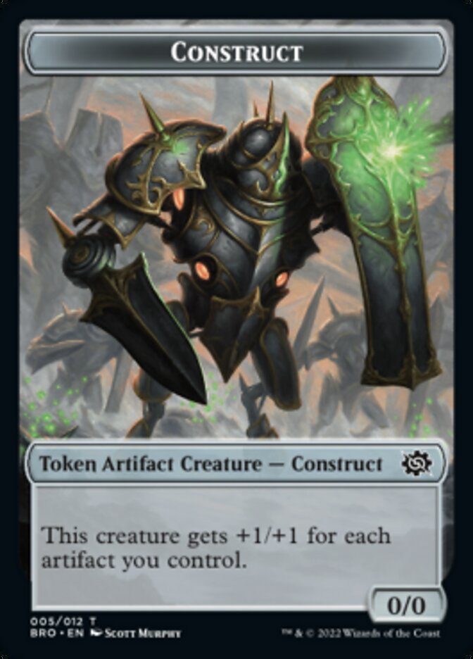 Thopter // Construct (005) Double-Sided Token [The Brothers' War Tokens] 