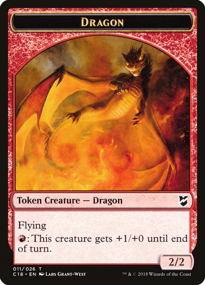 Dragon Egg // Dragon Double-Sided Token [Commander 2018 Tokens] 