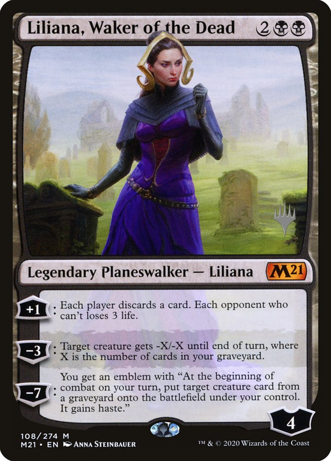 Liliana, Waker of the Dead (Promo Pack) [Core Set 2021 Promos] 