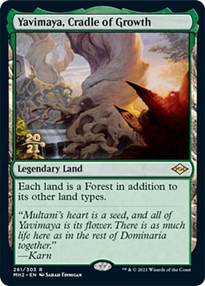 Yavimaya, Cradle of Growth [Modern Horizons 2 Prerelease Promos] 