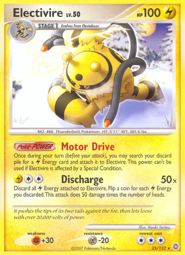 Electivire (25/132) (Theme Deck Exclusive) [Diamond & Pearl: Secret Wonders]