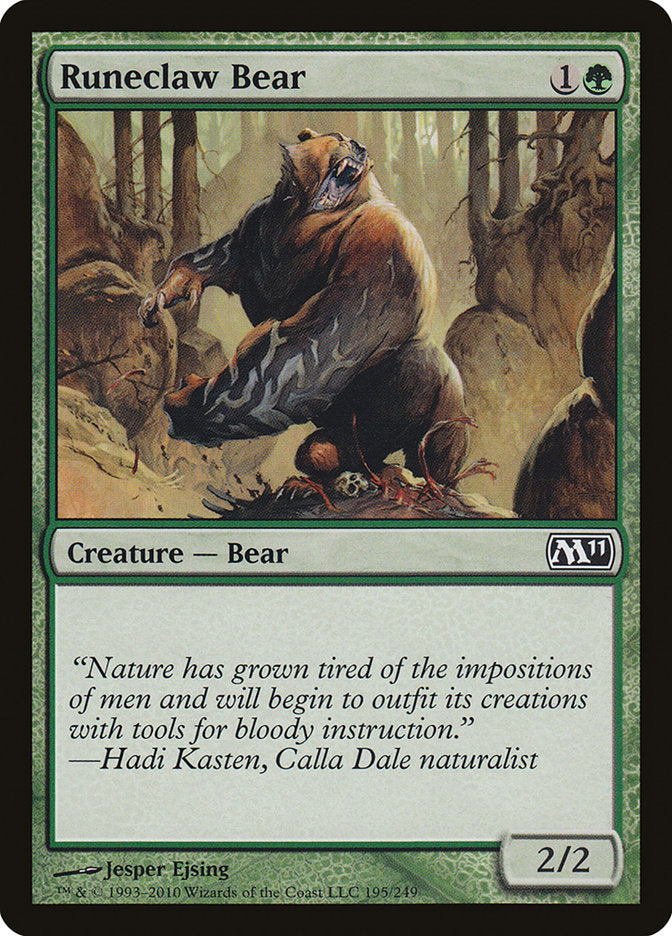 Runeclaw Bear [Magic 2011] 