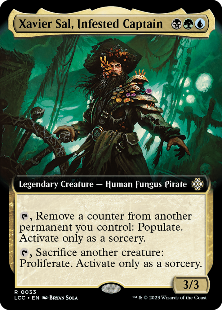 Xavier Sal, Infested Captain (Extended Art) [The Lost Caverns of Ixalan Commander] 