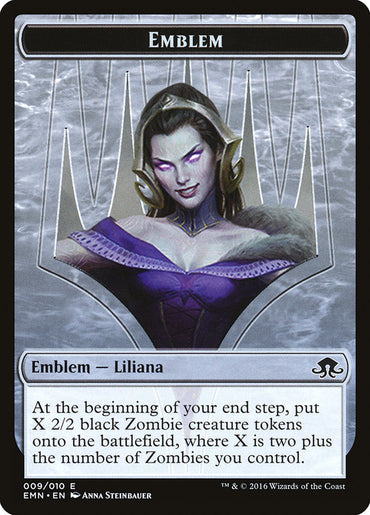 Liliana, the Last Hope Emblem [Eldritch Moon Tokens] 