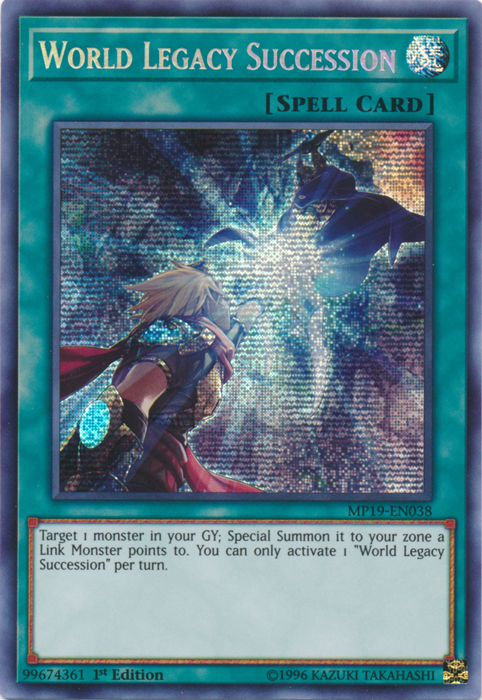 World Legacy Succession [MP19-EN038] Prismatic Secret Rare 