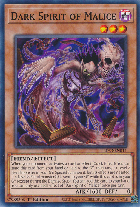 Dark Spirit of Malice [LDS3-EN011] Common 