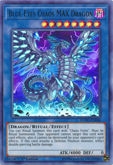 Blue-Eyes Chaos MAX Dragon [DUPO-EN048] Ultra Rare 