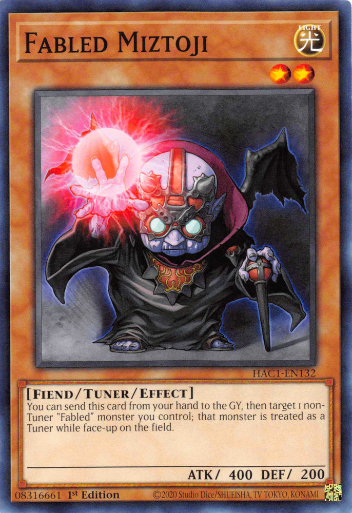 Fabled Miztoji (Duel Terminal) [HAC1-EN132] Parallel Rare 