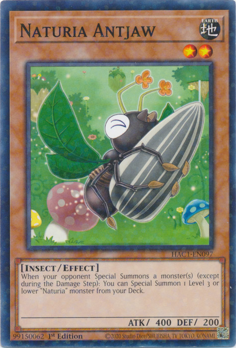 Naturia Antjaw (Duel Terminal) [HAC1-EN097] Common 