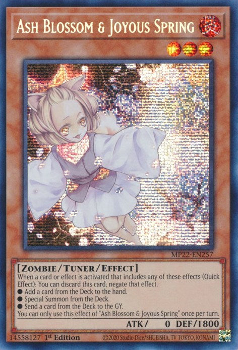 Ash Blossom &amp; Joyous Spring [MP22-EN257] Prismatic Secret Rare 