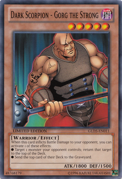 Dark Scorpion - Gorg the Strong [GLD5-EN011] Common 