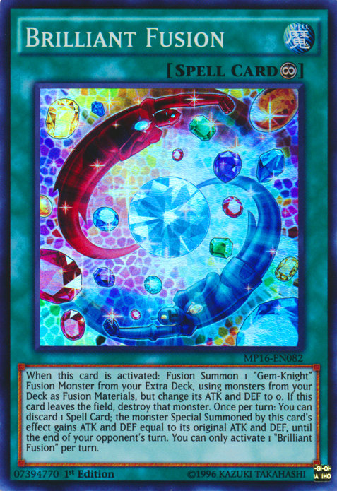 Brilliant Fusion [MP16-EN082] Super Rare 