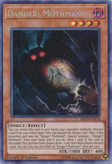 Danger! Mothman! [MP19-EN219] Prismatic Secret Rare