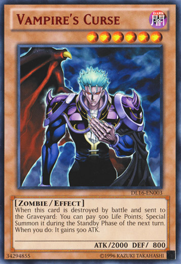 Vampire's Curse (Red) [DL16-EN003] Rare 