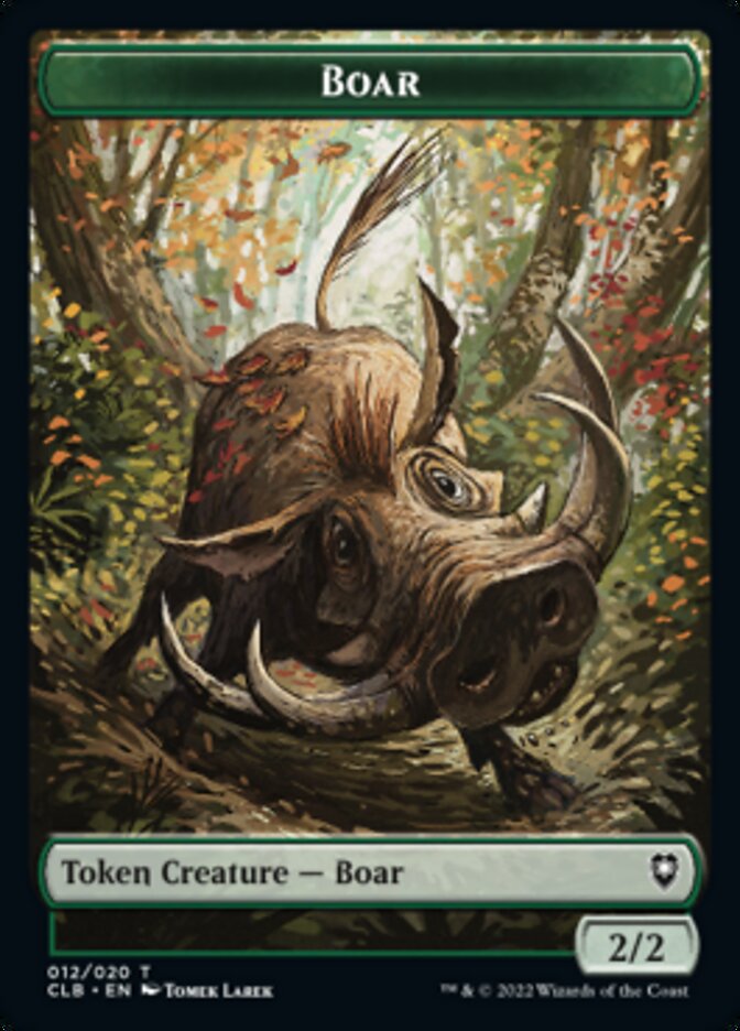 Boar Token [Commander Legends: Battle for Baldur's Gate Tokens] 