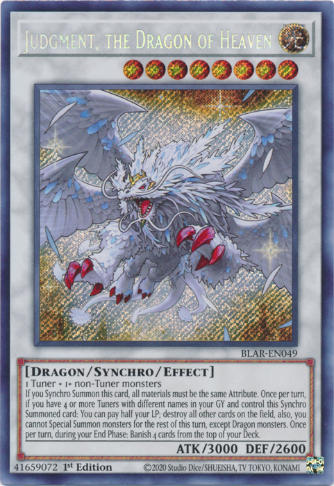 Judgment, the Dragon of Heaven [BLAR-EN049] Secret Rare 