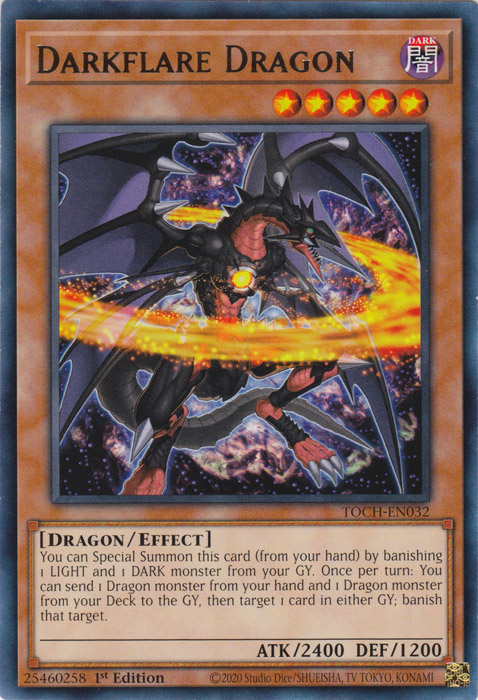 Darkflare Dragon [TOCH-EN032] Rare 