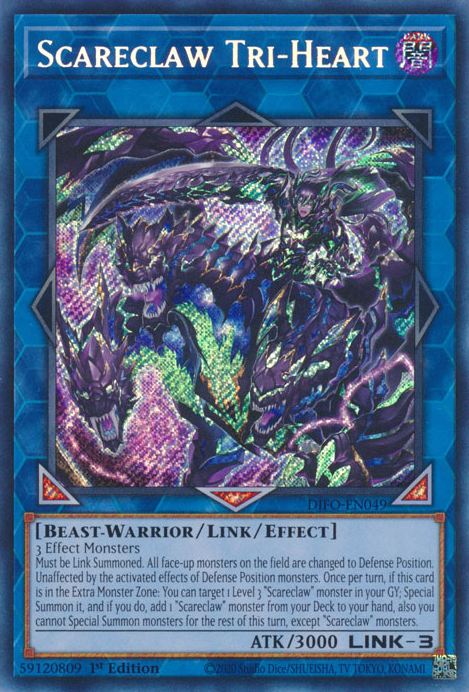 Scareclaw Tri-Heart [DIFO-EN049] Secret Rare 