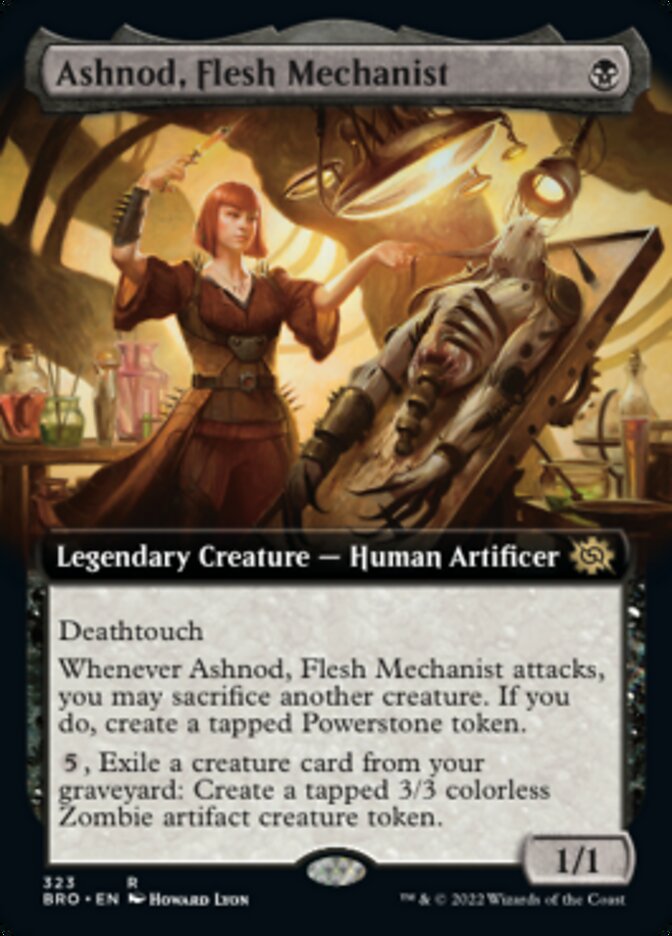 Ashnod, Flesh Mechanist (Extended Art) [The Brothers' War] 