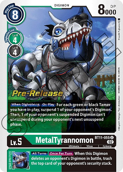 MetalTyrannomon [BT11-055] [Dimensional Phase Pre-Release Promos] 