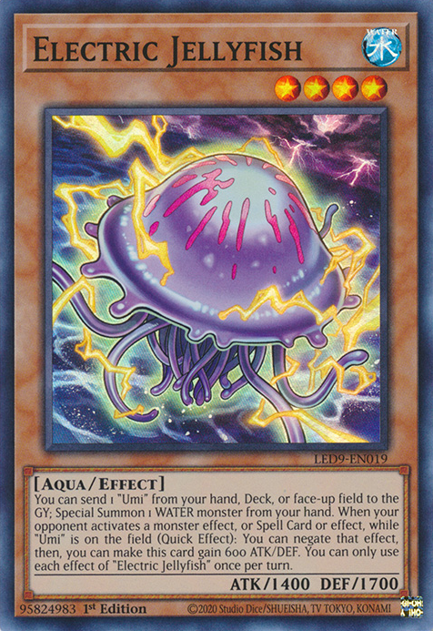 Electric Jellyfish [LED9-EN019] Super Rare 