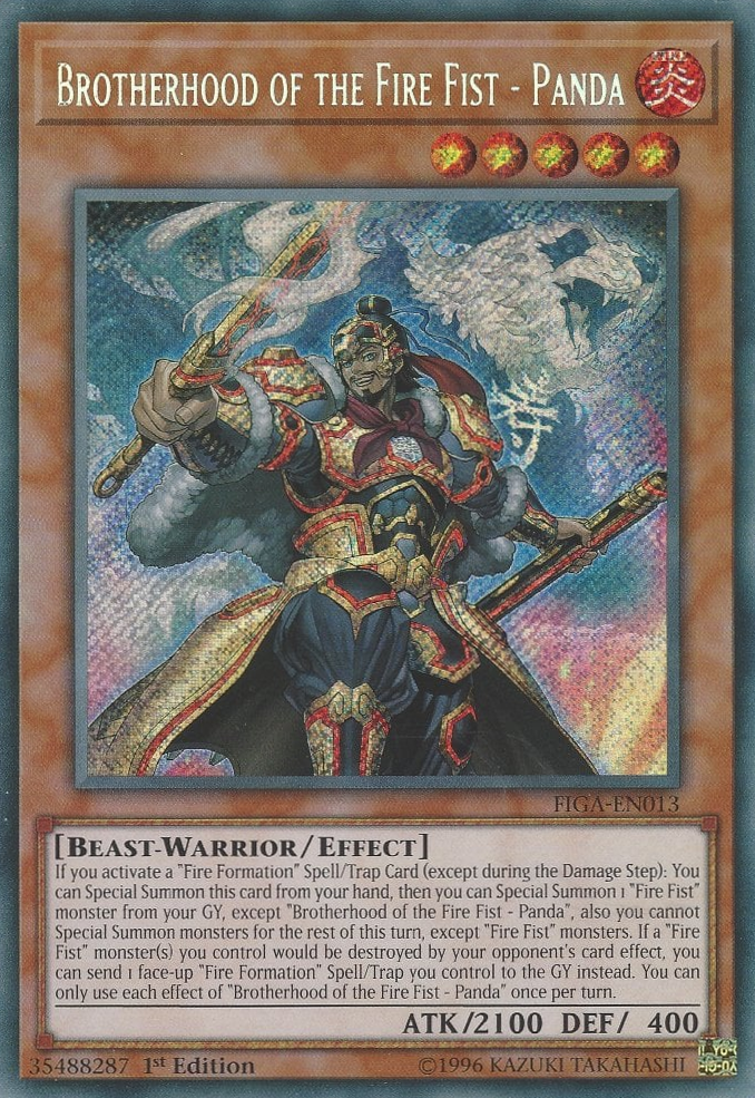 Brotherhood of the Fire Fist - Panda [FIGA-EN013] Secret Rare 