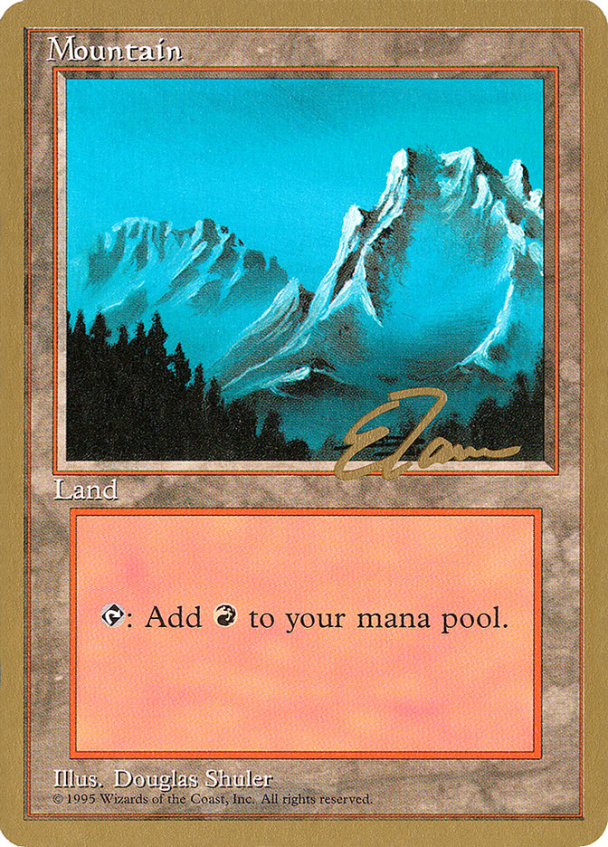 Mountain (et374) (Eric Tam) [Pro Tour Collector Set] 