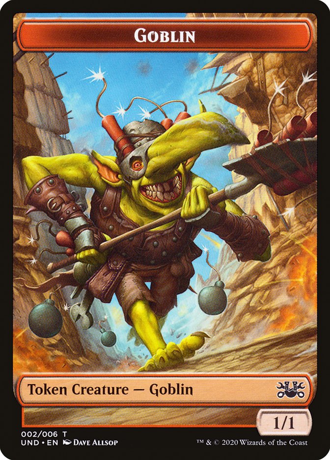 Goblin // Giant Teddy Bear Double-Sided Token [Unsanctioned Tokens] 