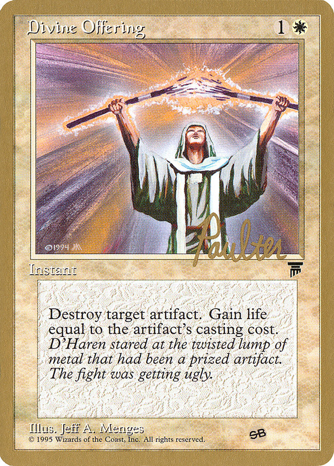 Divine Offering (Preston Poulter) (SB) [Pro Tour Collector Set]