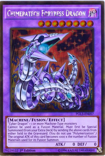 Chimeratech Fortress Dragon [PGL3-EN057] Gold Rare 