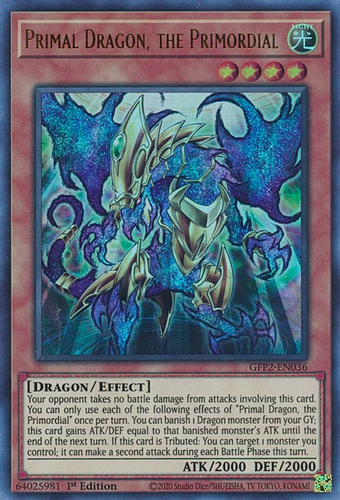 Primal Dragon, the Primordial [GFP2-EN036] Ultra Rare 