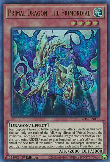 Primal Dragon, the Primordial [GFP2-EN036] Ultra Rare 