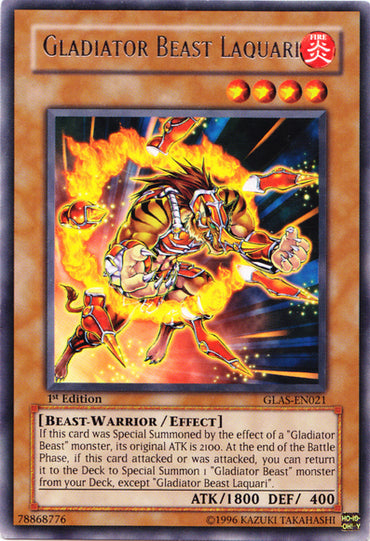Gladiator Beast Laquari [GLAS-EN021] Rare 