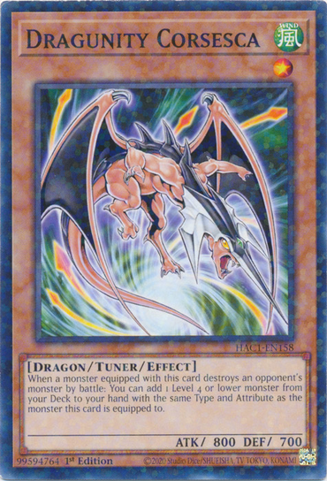 Dragunity Corsesca (Duel Terminal) [HAC1-EN158] Common 