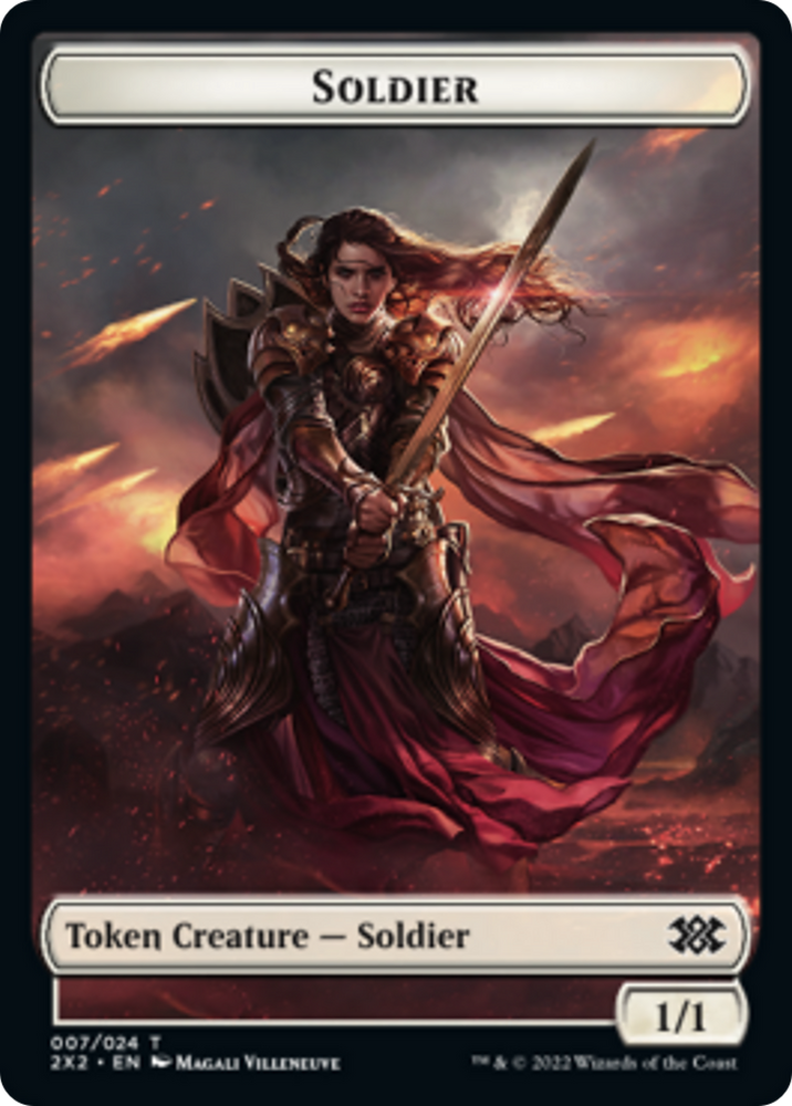 Spider // Soldier Double-Sided Token [Double Masters 2022 Tokens] 