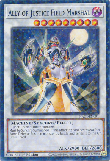 Ally of Justice Field Marshal (Duel Terminal) [HAC1-EN091] Common 