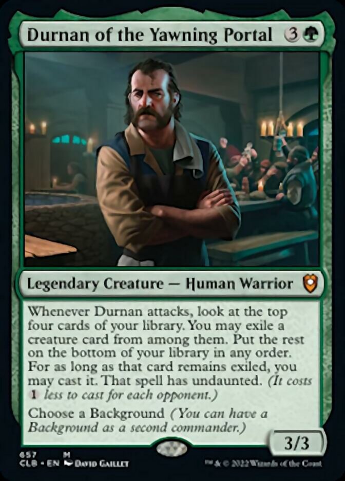 Durnan of the Yawning Portal [Commander Legends: Battle for Baldur's Gate] 