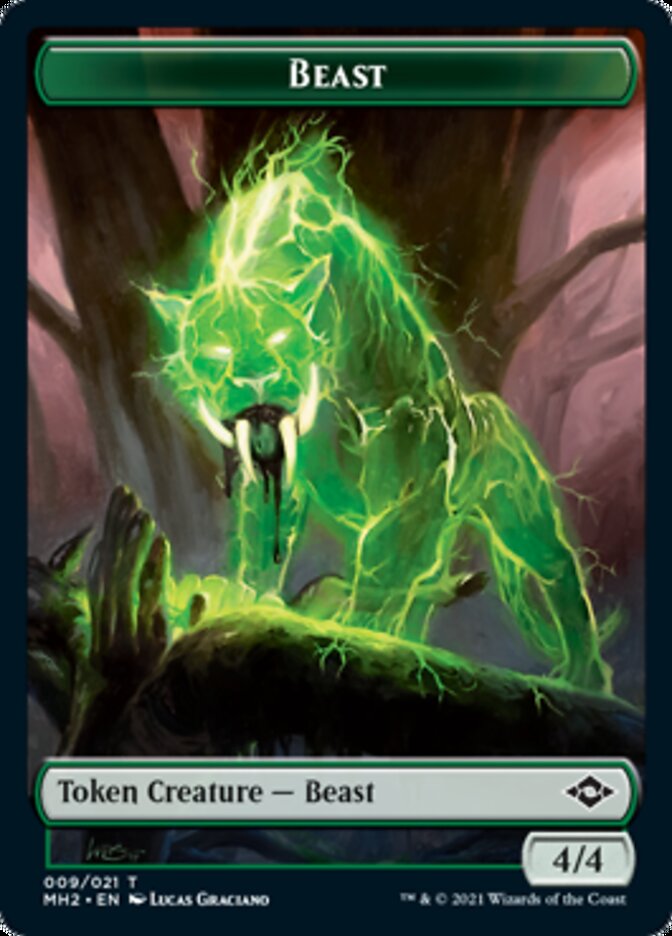 Beast // Squirrel Double-Sided Token [Modern Horizons 2 Tokens] 