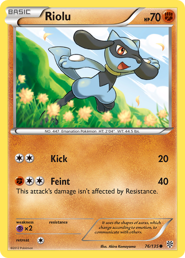 Riolu (76/135) [Black & White: Plasma Storm]