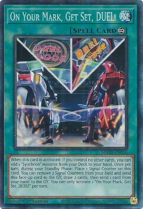 On Your Mark, Get Set, DUEL! [MAZE-EN016] Collector's Rare 