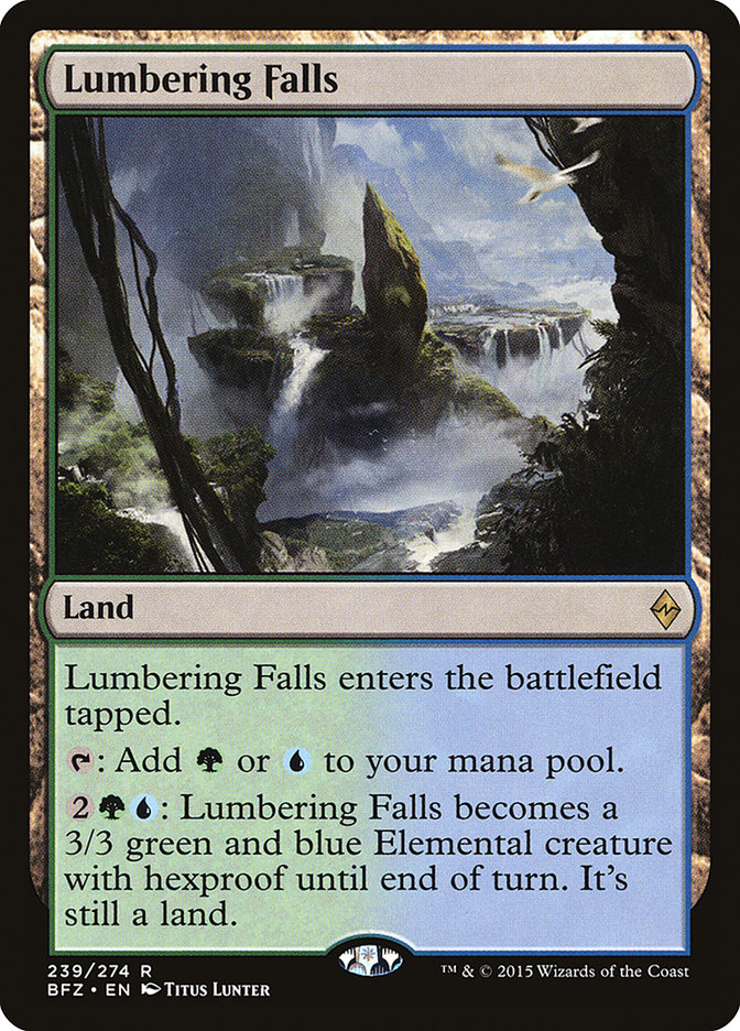 Lumbering Falls [Battle for Zendikar] 