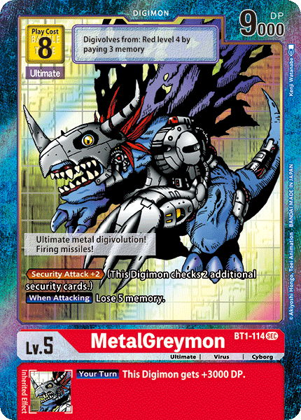 MetalGreymon [BT1-114] (Alternate Art) [Release Special Booster Ver.1.0] 