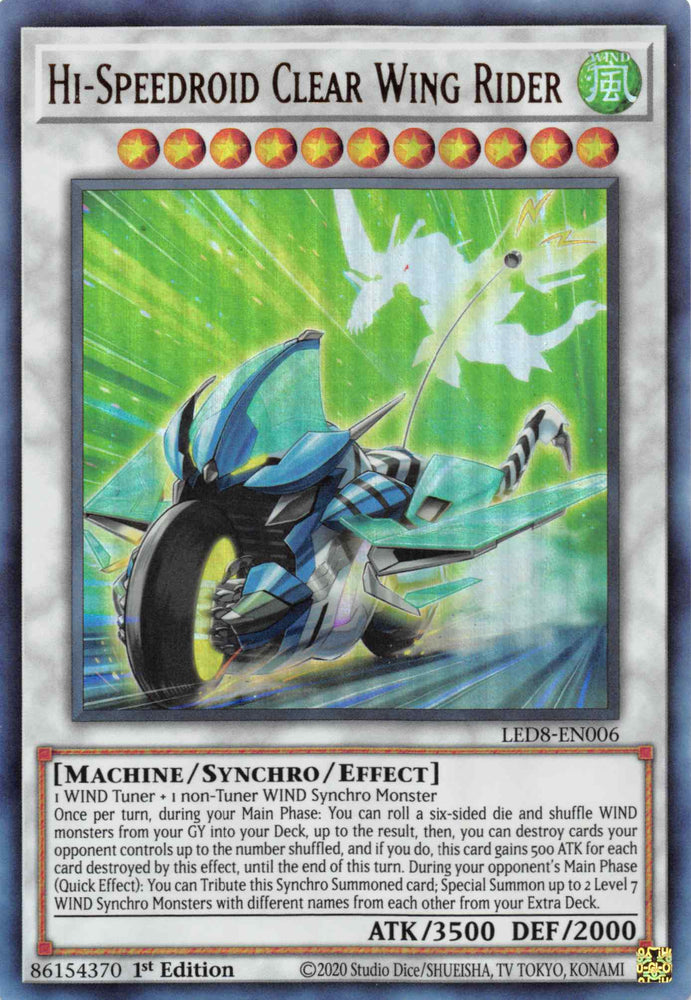 Hi-Speedroid Clear Wing Rider [LED8-EN006] Ultra Rare 