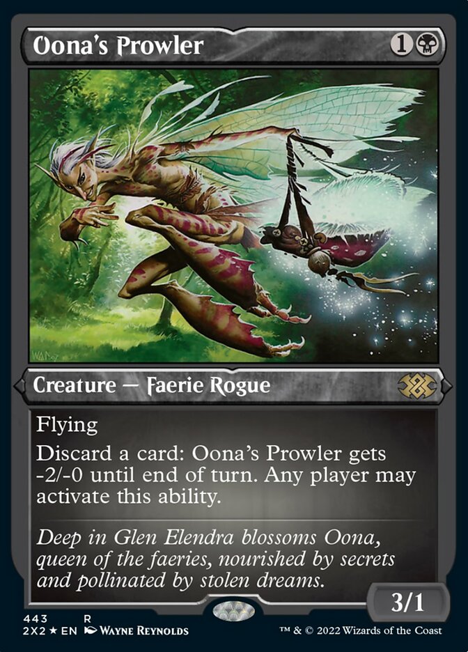 Oona's Prowler (Foil Etched) [Double Masters 2022] 